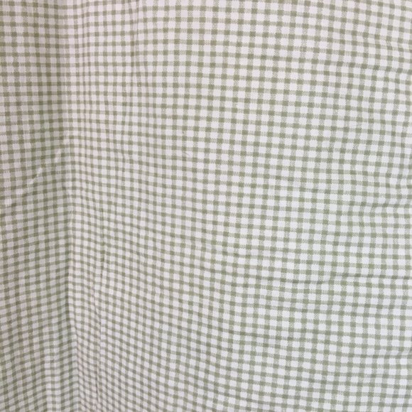 HC Heritage Collection Log Cabin Quilted Patchwork Pillow Shams Green Cream - Picture 3 of 6